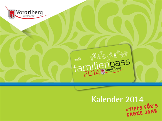 Der Familienpass Kalender 2014 ist da!