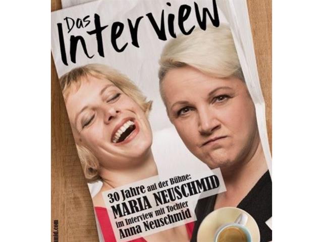 Voranzeige – Kabarett mit Maria Neuschmid „DAS INTERVIEW“