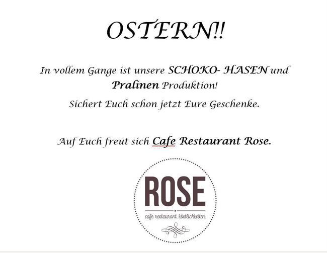 Osterhasen - Cafe Restaurant Rose